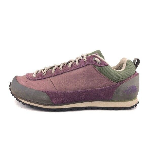 The North Face Scend Wine Leather Hiking Trekking Shoes Womens Size 7 EUR 38