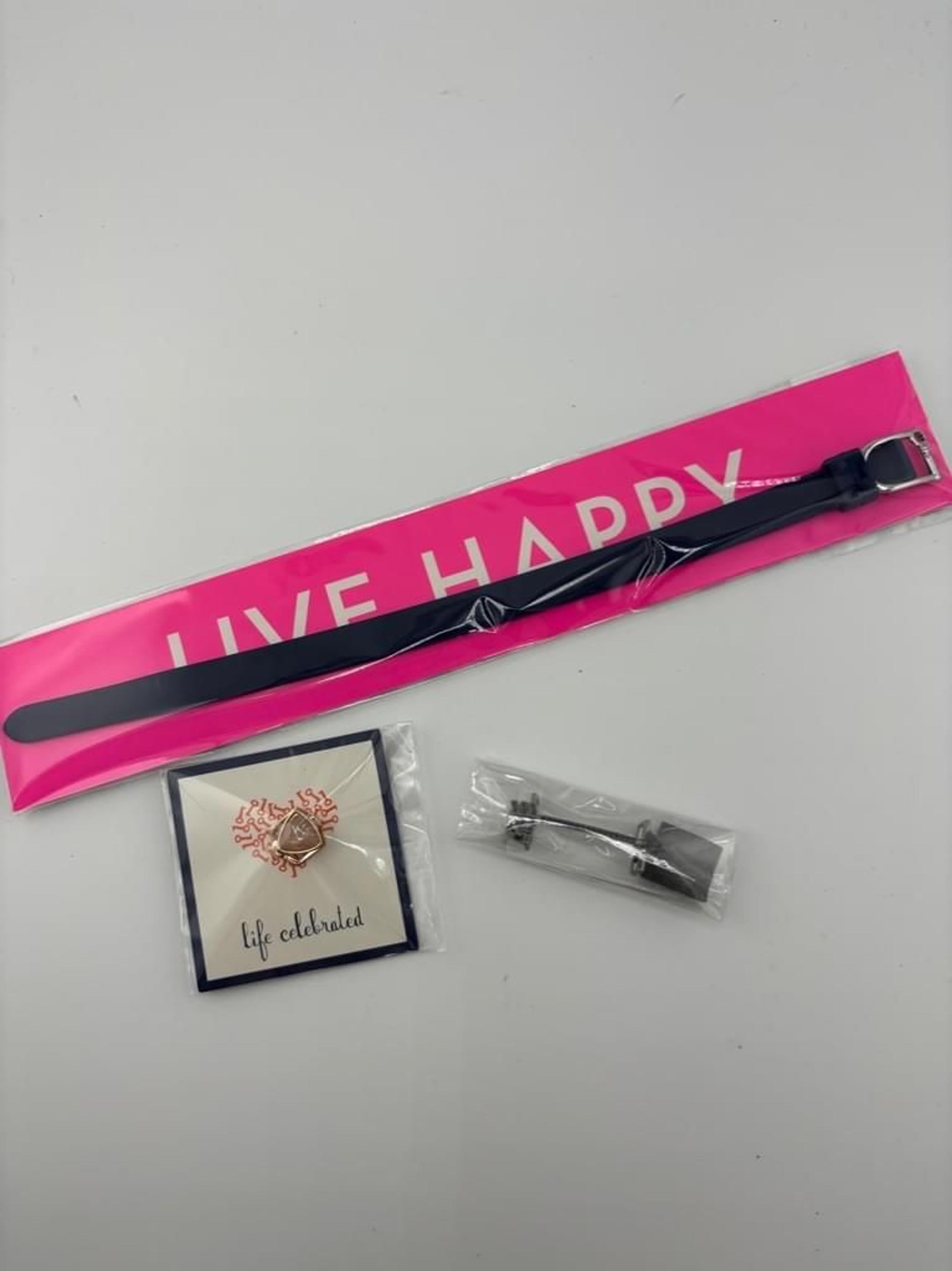Women's Keep Collective Blue Bracelet with Rose Gold Pendant and arrow charm