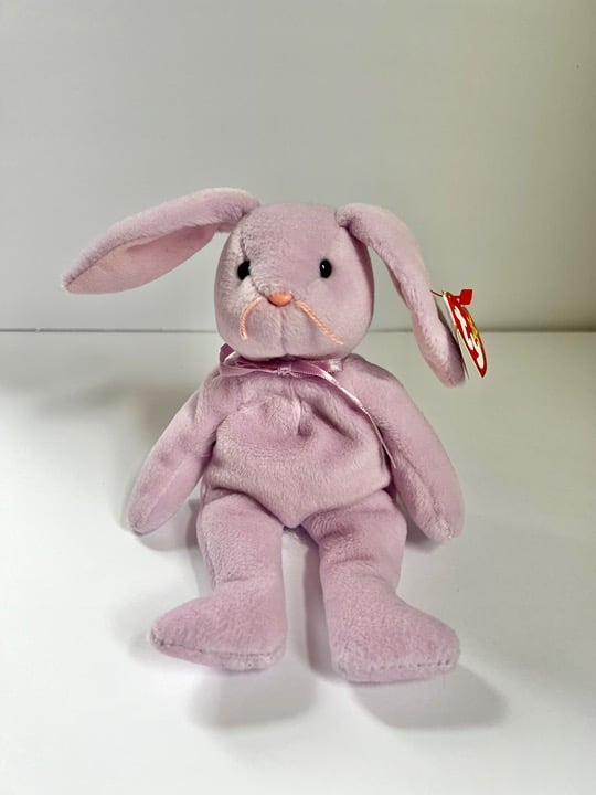 Ty Beanie Babies Floppity The Bunny P.V.C. pellets w/ tag errors