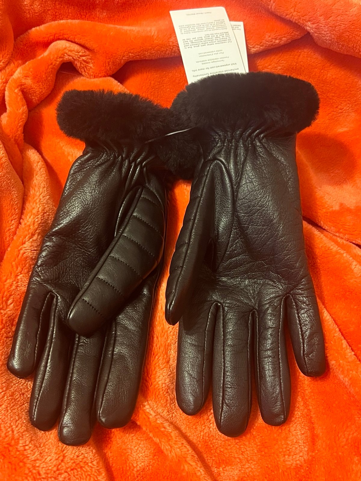 UGG® Leather Quilted Logo Glove for Women | UGG®