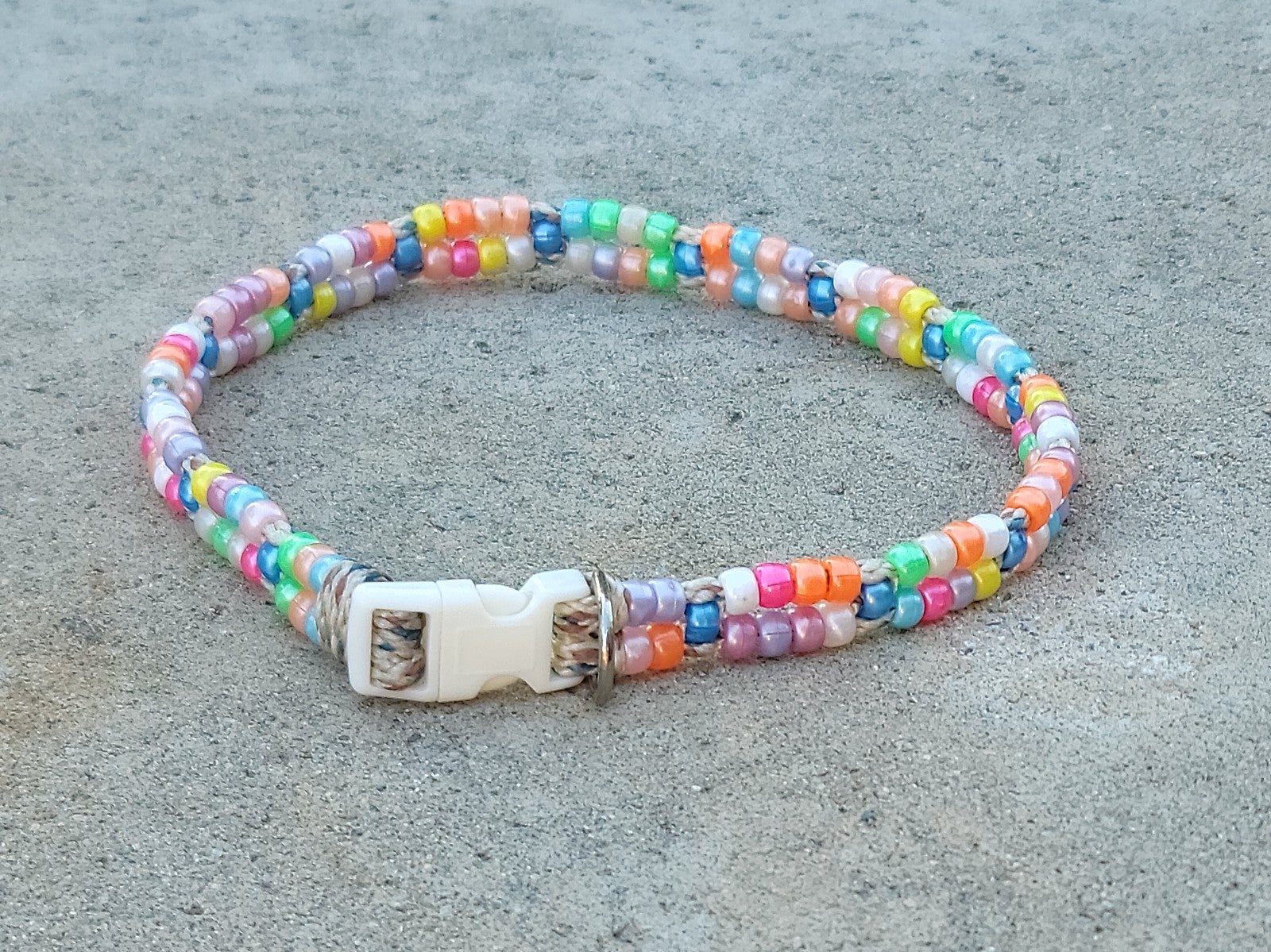 Custom Handmade Beaded Dog Collar