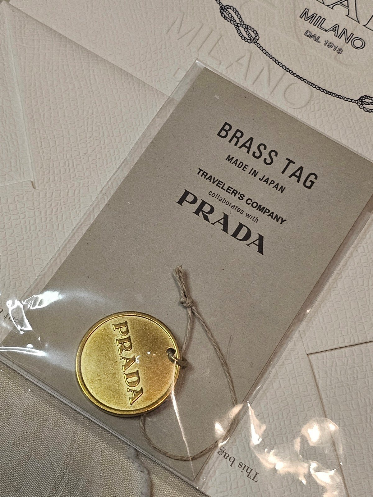 新品未開封PRADAプラダ×トラベラーズノートブックBRASS TAGブラスタグ 楽天市場】プラダ Prada トラベラーズカンパニー