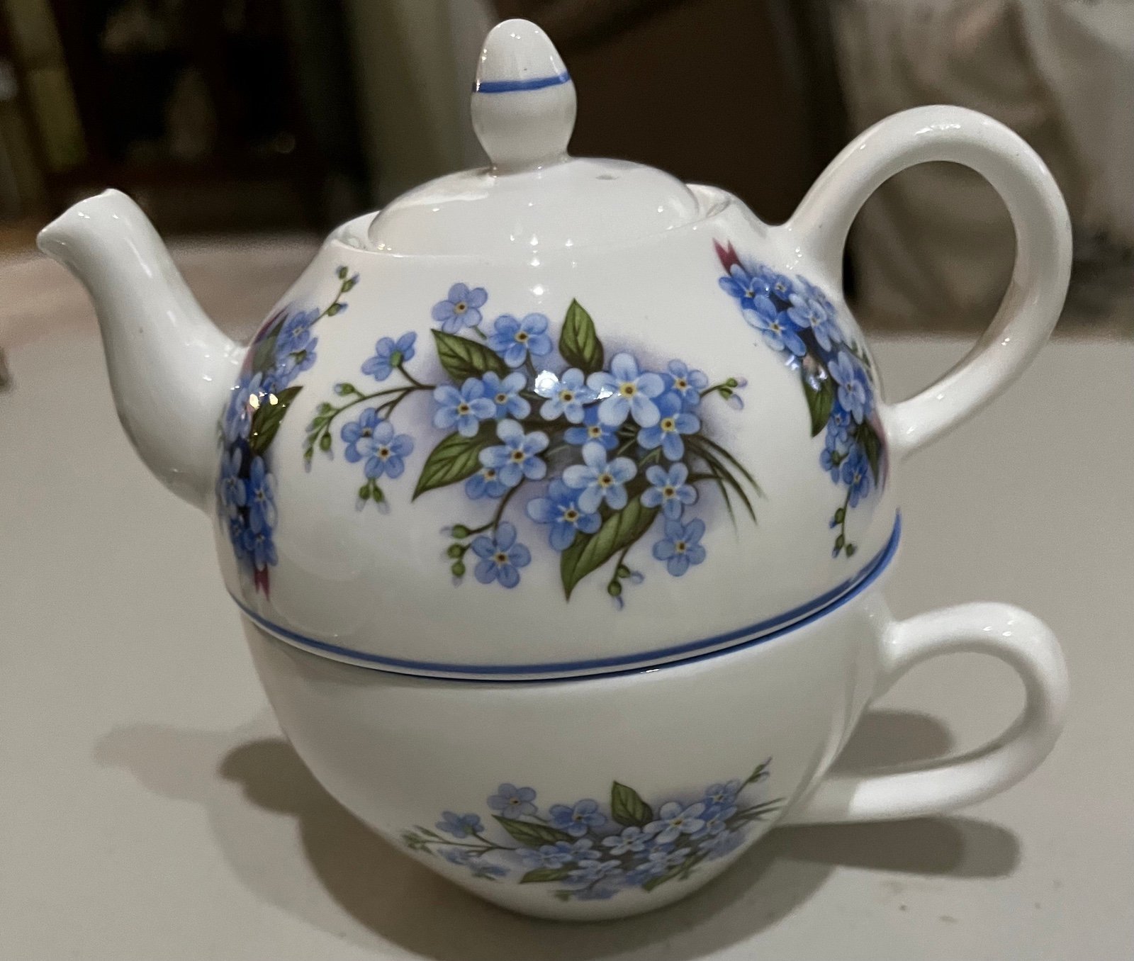 Vintage Lands End Pottery, Tea for One Set, England