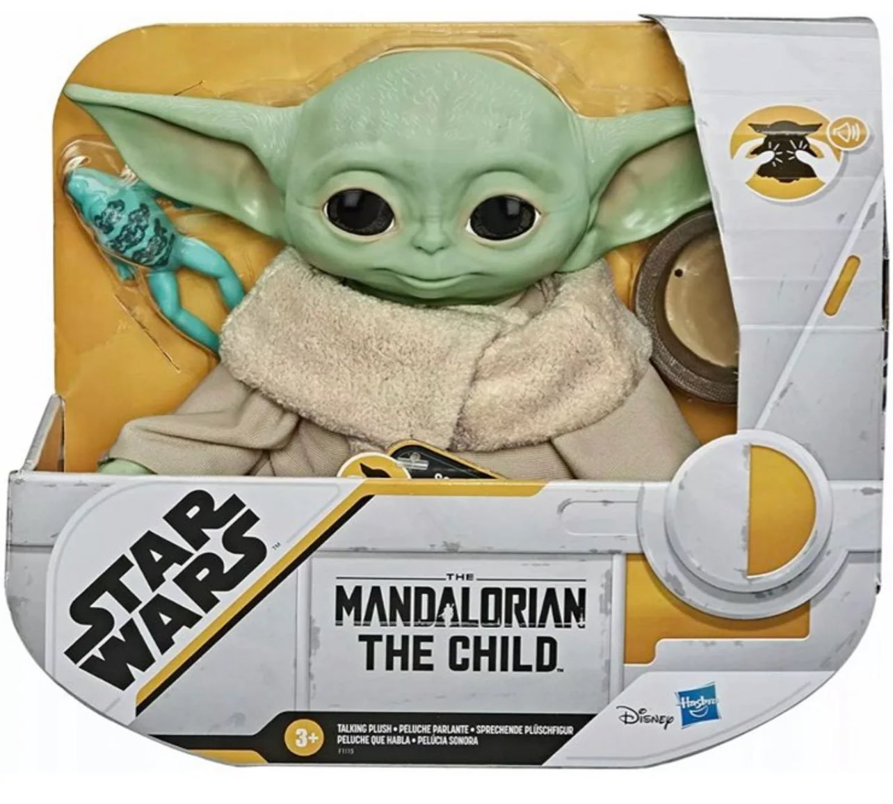 Star Wars The Child Talking Baby Yoda Doll Mandlorian 10 Character Sounds Frog
