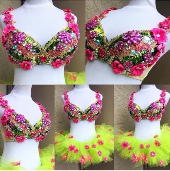 EDC Rave bra outfit set from Electric Laundry