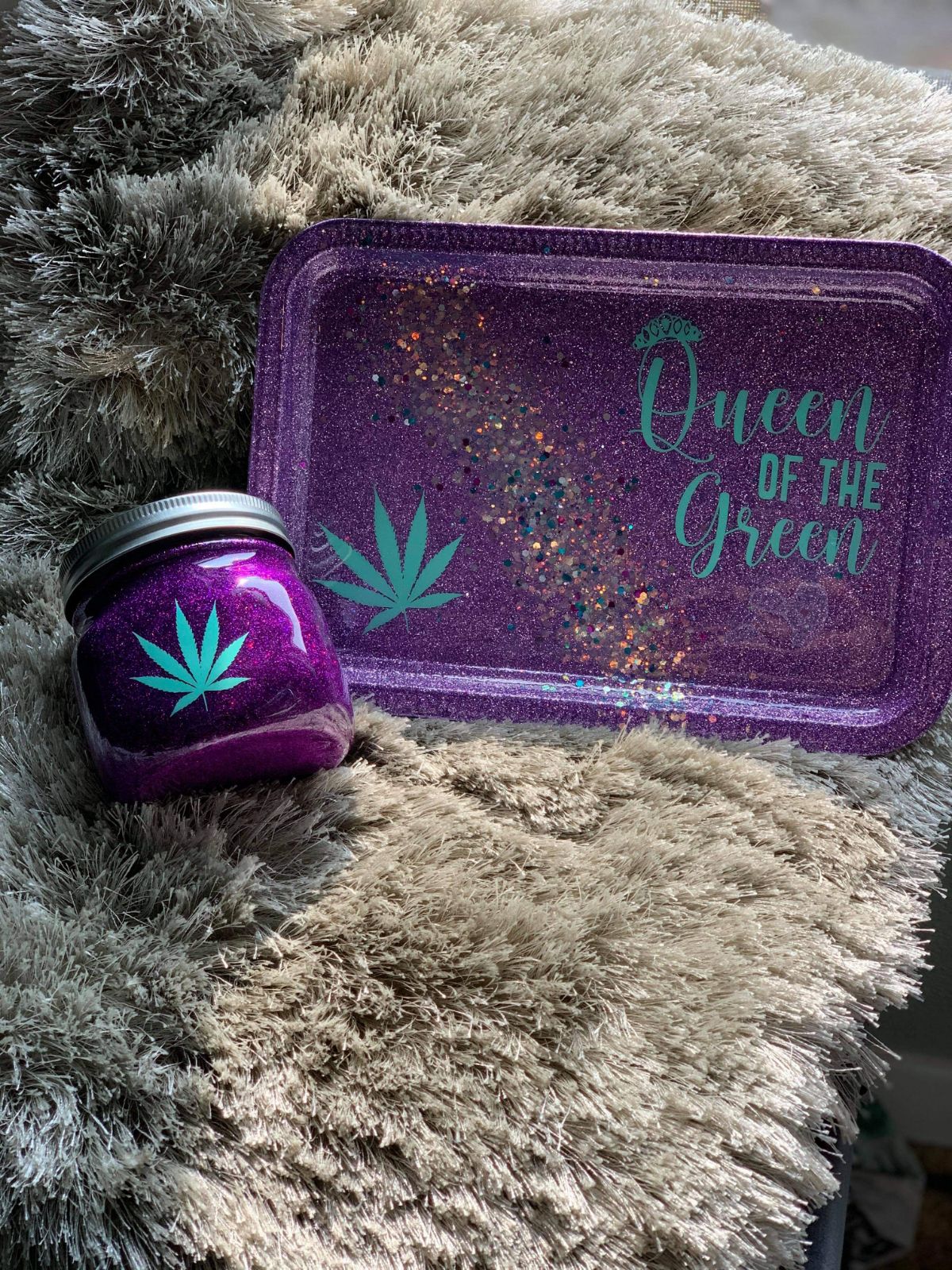 Rolling tray set
