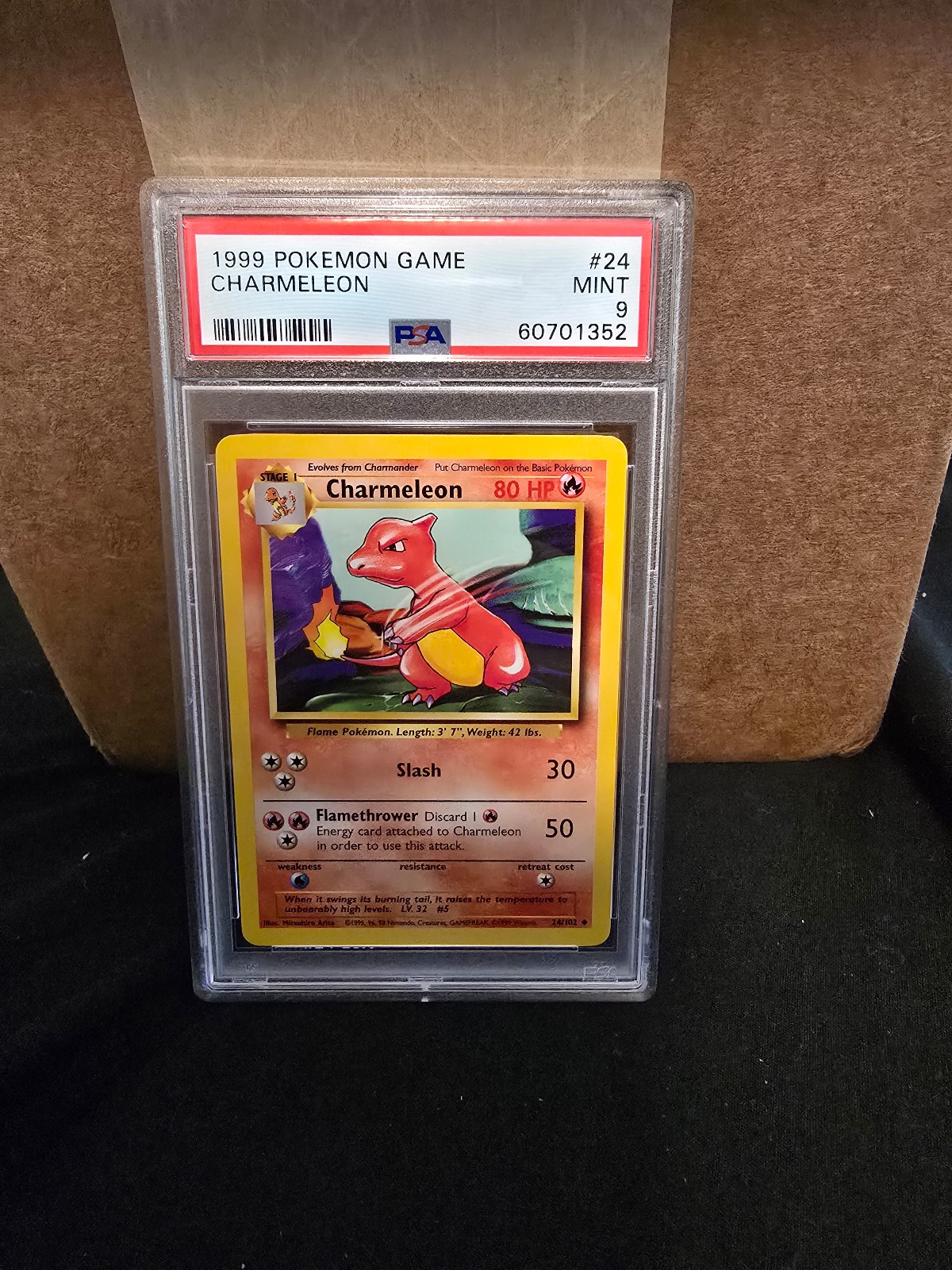 Pokemon charmeleon base set Psa 9