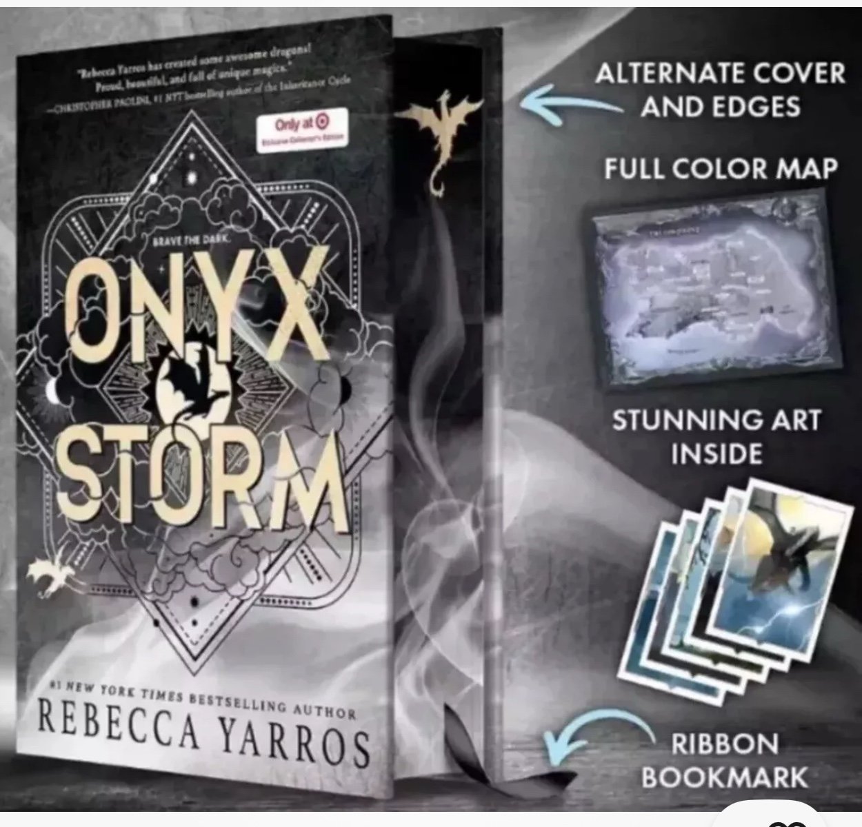 ONYX STORM Deluxe Limited Collector's Edition TARGET EXCLUSIVE HARDCOVER IN HAND