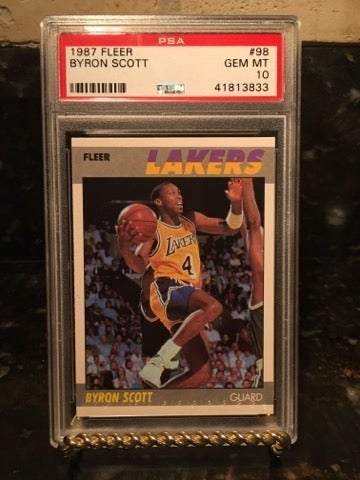 Byron Scott 1987 FLEER PSA 10 Lakers