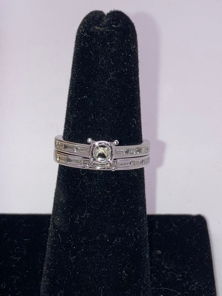 18k gold diamond ring semi mount