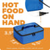 Mini Portable Electric Lunch Box Food Heater Blue 120V