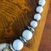Handcrafted repurpose mixed material chunky bead necklace