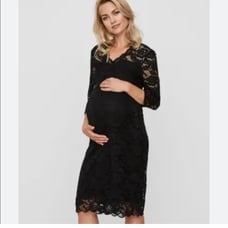 Maternity Black Lace Dress