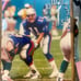 New England Patriots 8” X 10” Drew Bledsoe Wood Plaque Picture Clock