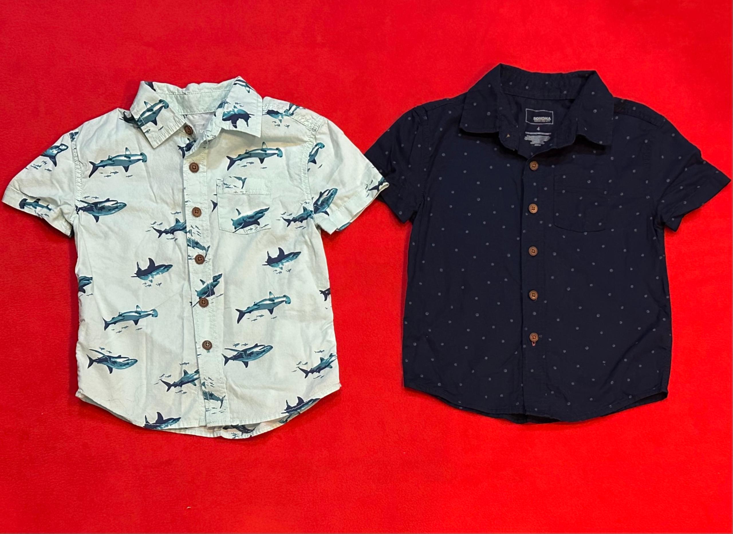 Boys Sonoma Button up Dress Shirts- Size 4