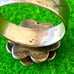 Vintage sterling silver flower ring s 8