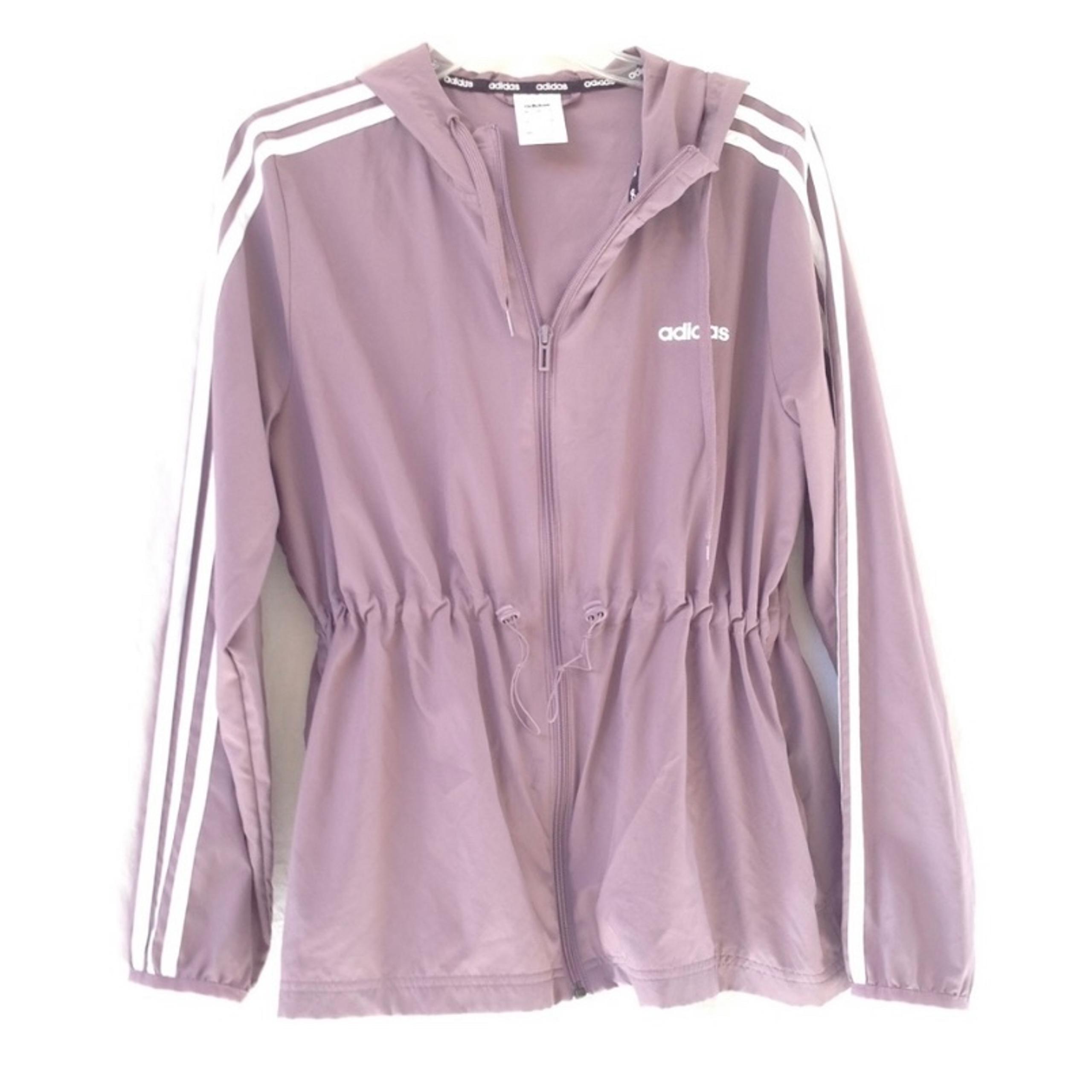 Adidas lavender zipped climalite jacket sz Small Cinched Drawstring Waist