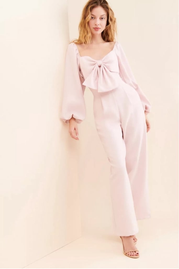 Sister Jane Theatre Bow Jumpsuit Jumpsuit, Small, Pink