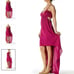 Express Pink/Purple Cut Out High Low Dress