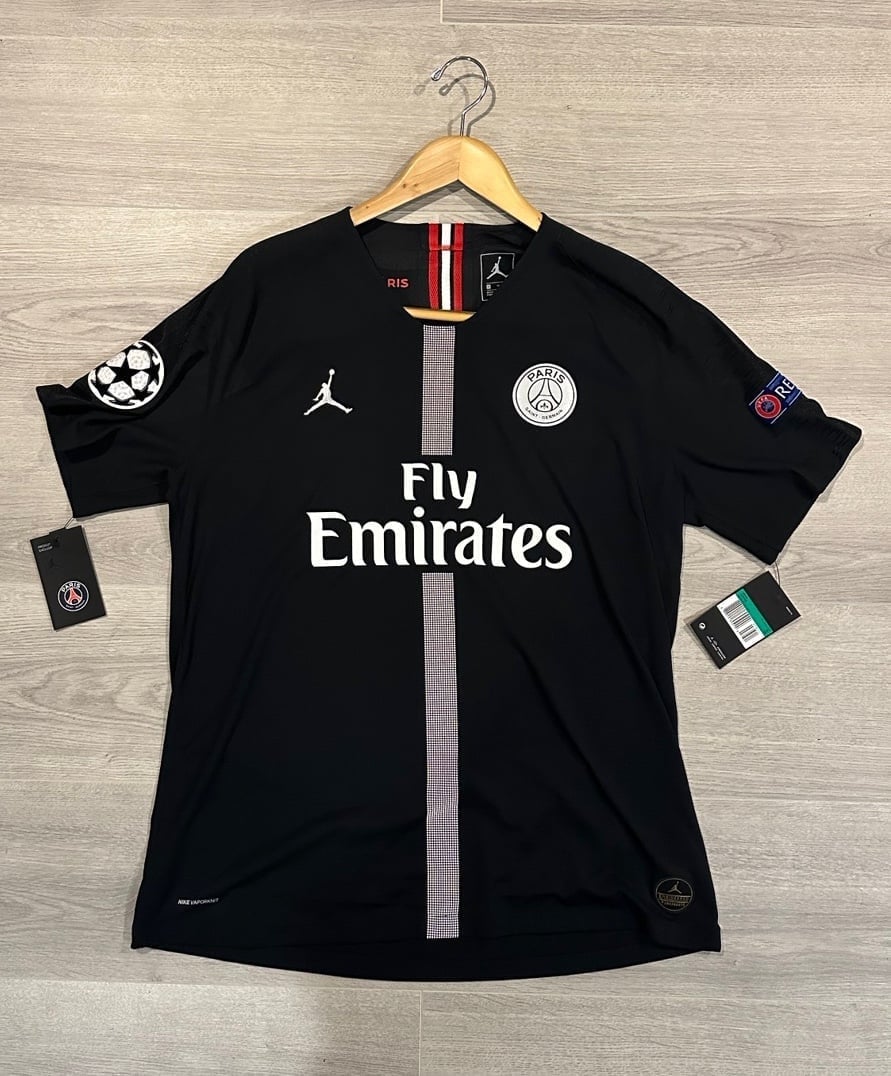 PSG 2018-2019 Authentic Third Kit Mbappe Champions League