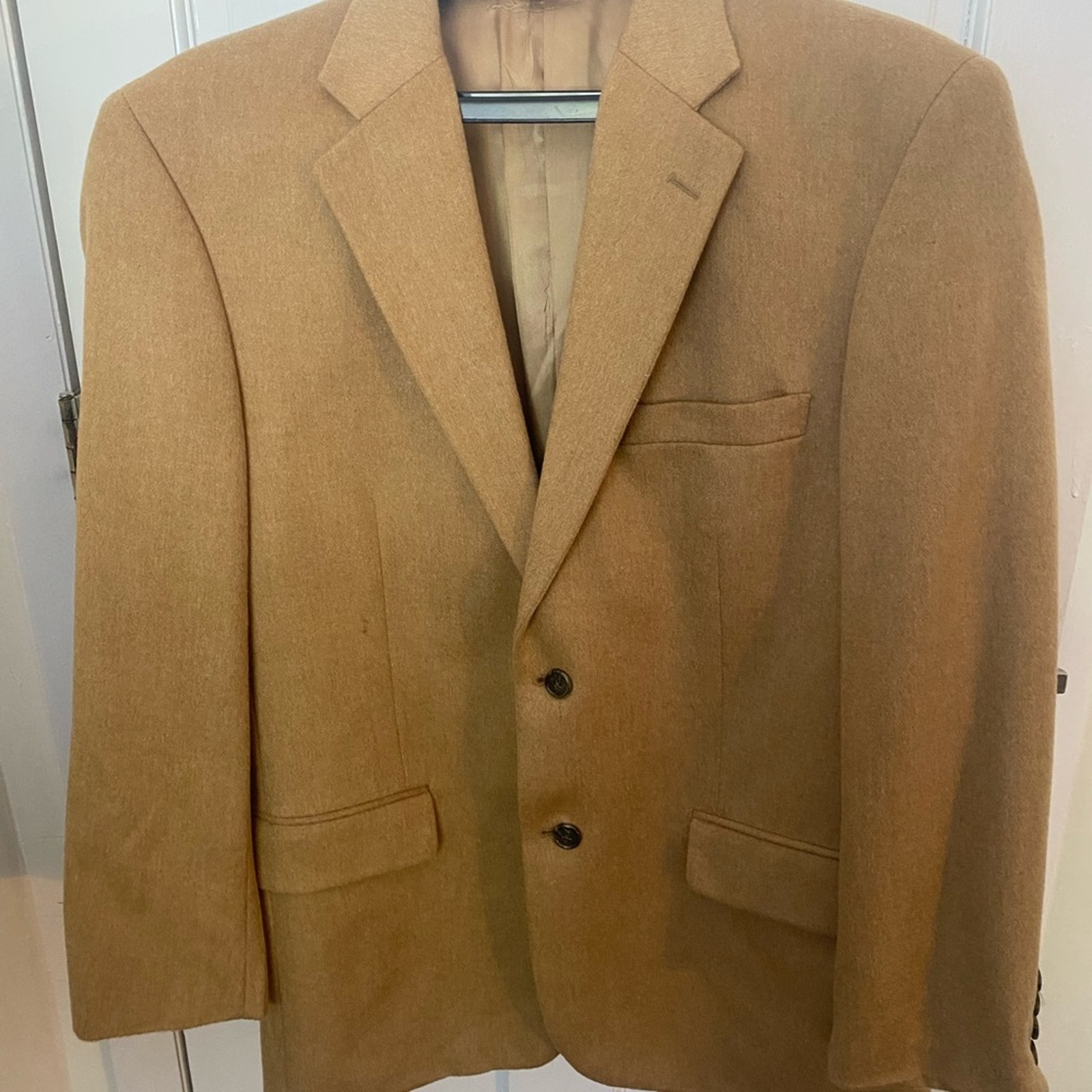 Joseph & Feiss 100% Camel Hair 2-Button Blazer