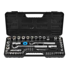 SAE and Metric Socket Set, 51-Piece