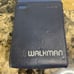 Vintage SONY WALKMAN FM Radio SRF-40W. Blue w/ Leather Case.