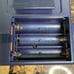 Vintage SONY WALKMAN FM Radio SRF-40W. Blue w/ Leather Case.