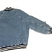 Tommy Jeans Hilfiger Women's Denim Snap-Front Cotton Letterman Jacket Large 239