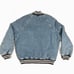 Tommy Jeans Hilfiger Women's Denim Snap-Front Cotton Letterman Jacket Large 239