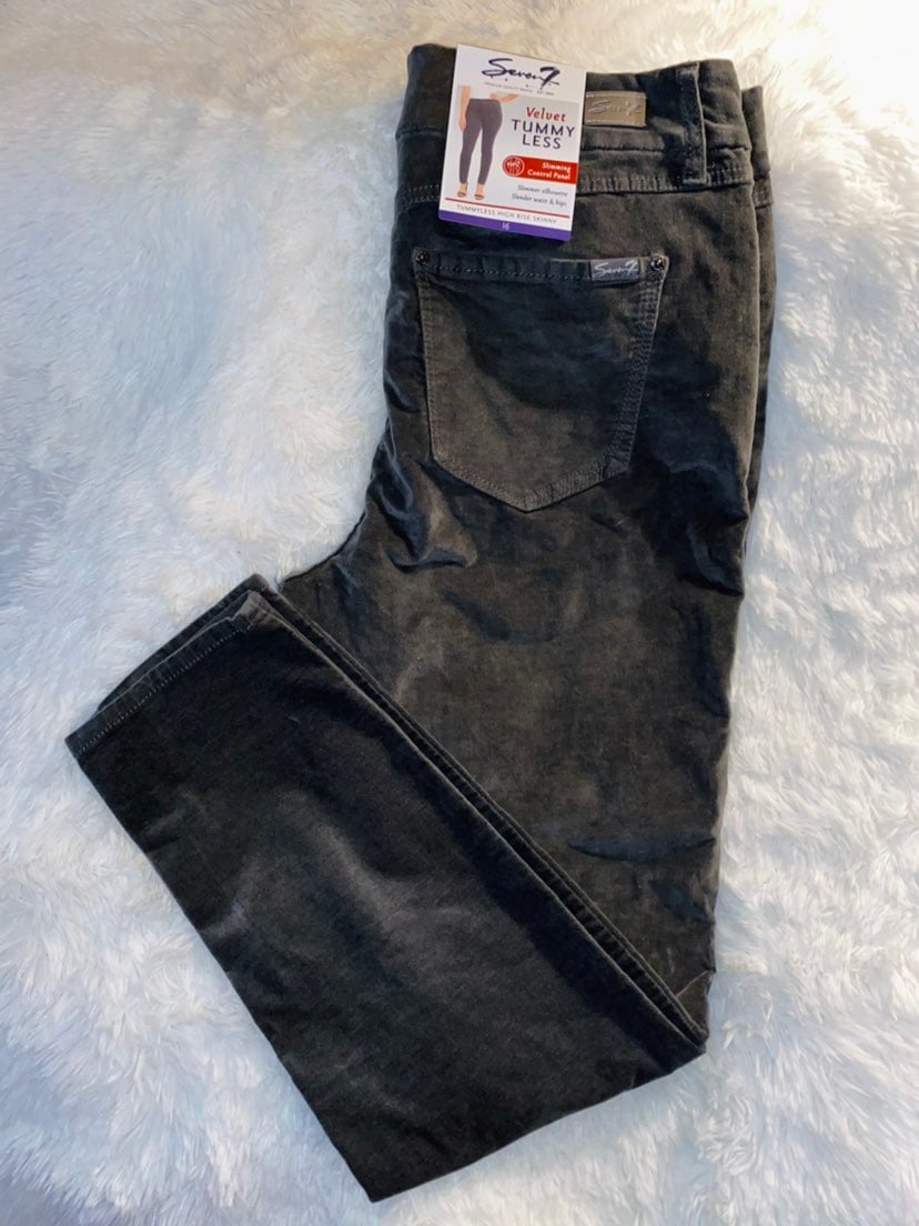Seven7 Jeans velvet tummyless