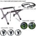 Folding Cooler Stand with Carry Bag, Anti-Slip for Camping Hiking BBQ Cooking