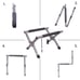 Folding Cooler Stand with Carry Bag, Anti-Slip for Camping Hiking BBQ Cooking