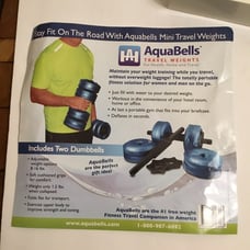 New AquaBells travel weights -one pair