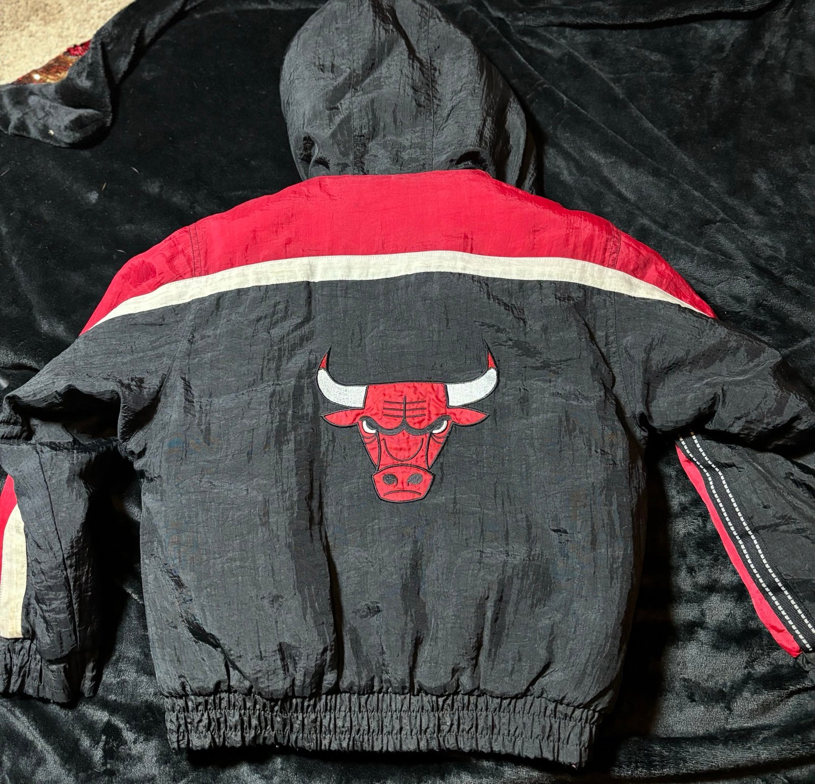 90's Chicago Bulls Starter NBA Basketball Jacket Sz L (A1036