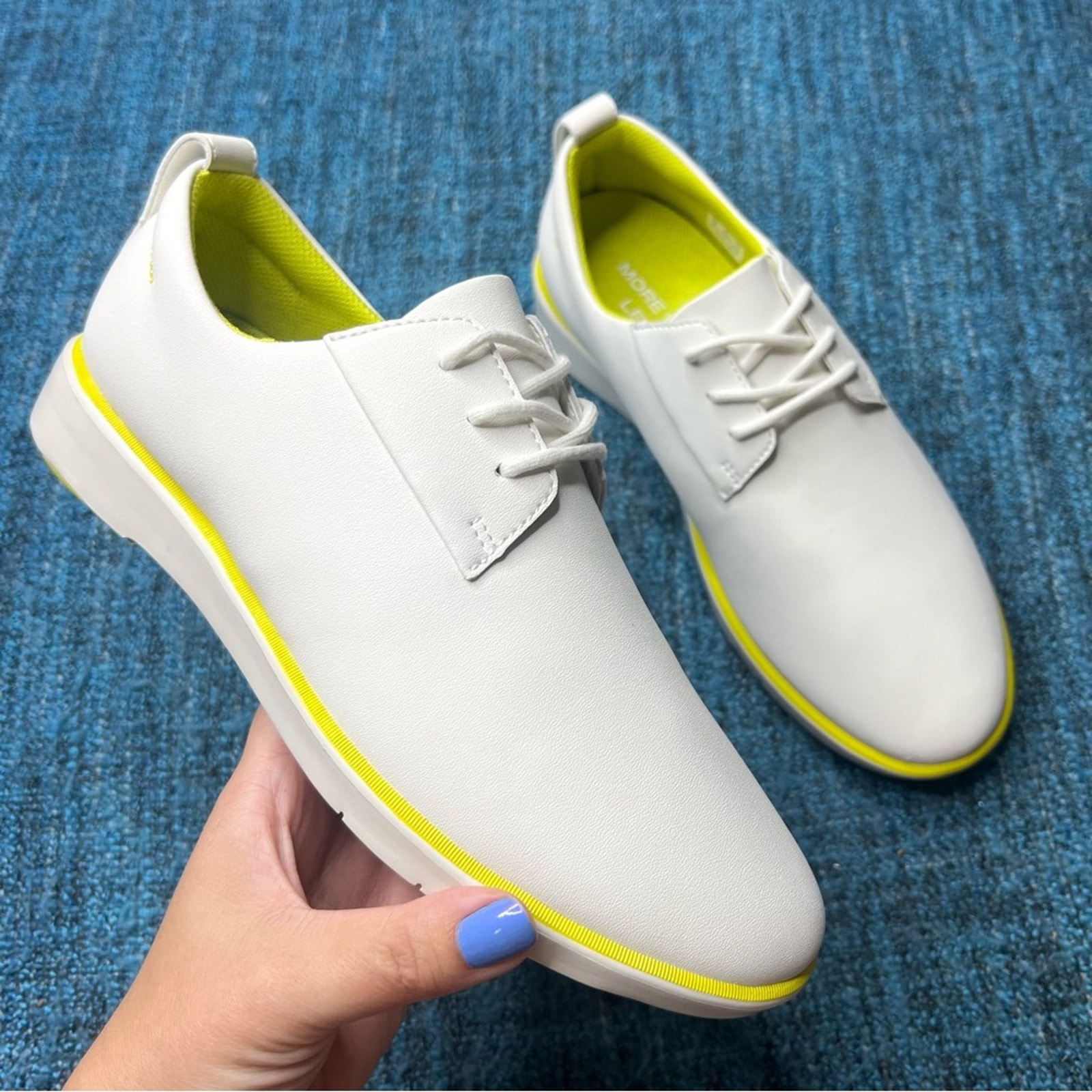 Ponto The Pacific Casual Dress Shoes Lightweight in White Citrine Men's Size 11