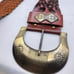 CAbi Braided Leather Belt Wide Boho Western Buckle Accent Brown Women's M