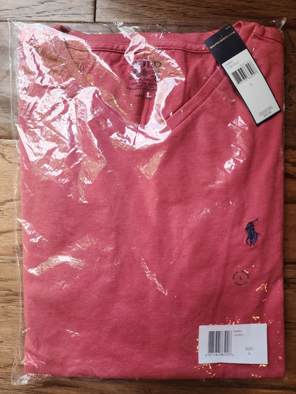 Polo Ralp Lauren T-shirts,5ct.Size Large.Brand new,never worn