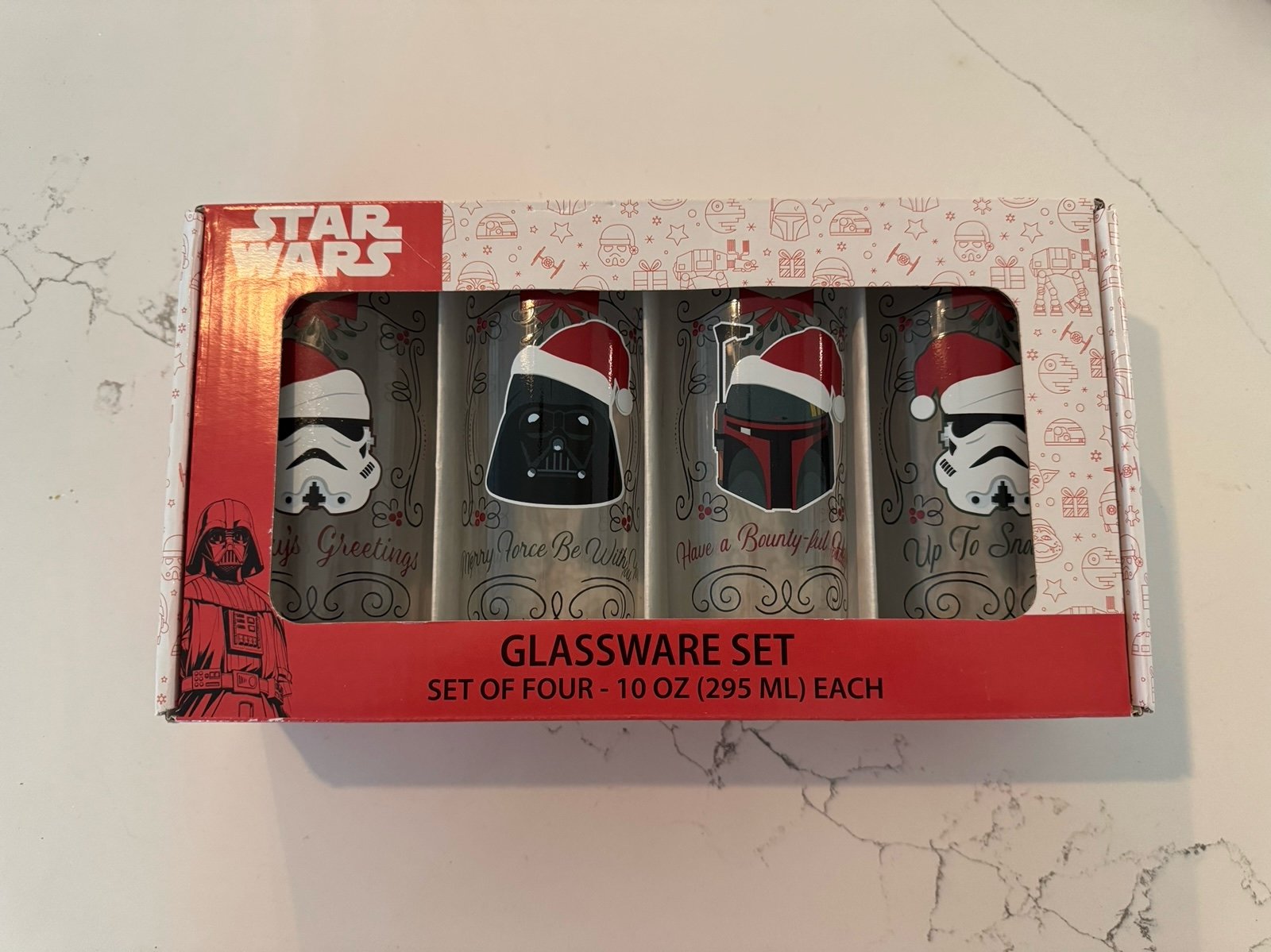 Starwars holiday glasses