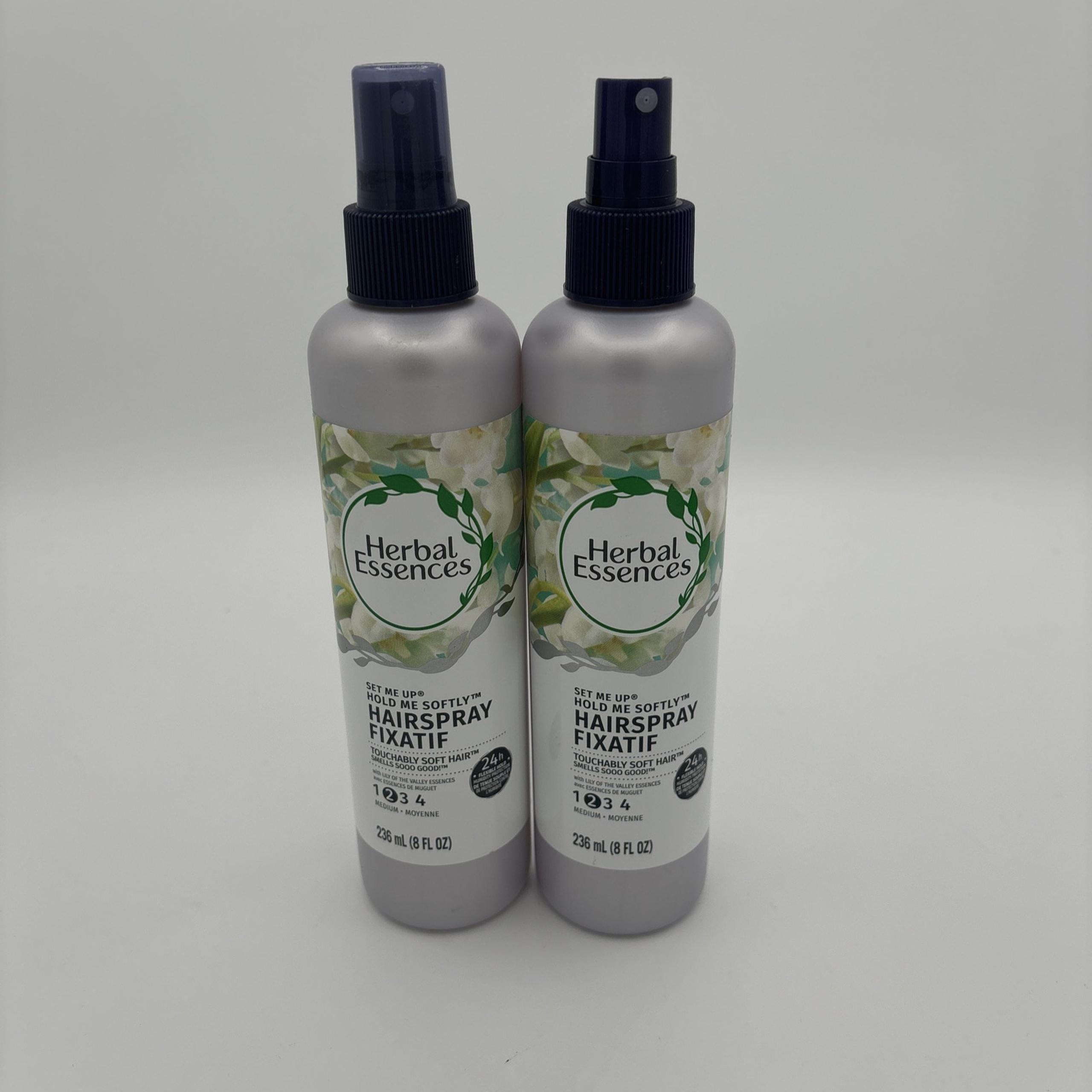Lot of 2 Herbal Essences SET ME UP Hold Me Softly HAIRSPRAY FIXATIF Medium Hold