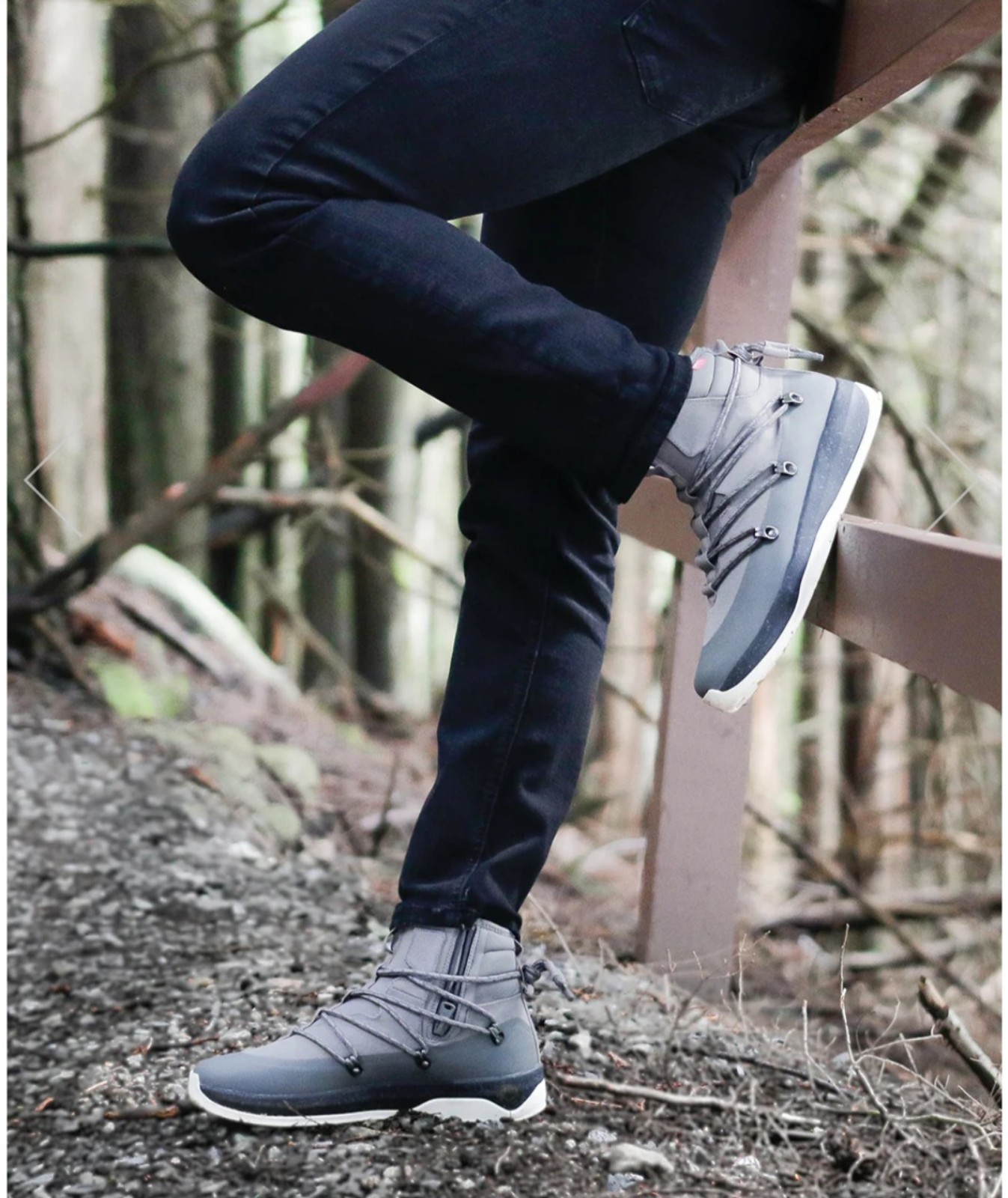 SKYE Footwear The Stnley Sneaker Boot Men Raincity Grey Waterproof Size 11