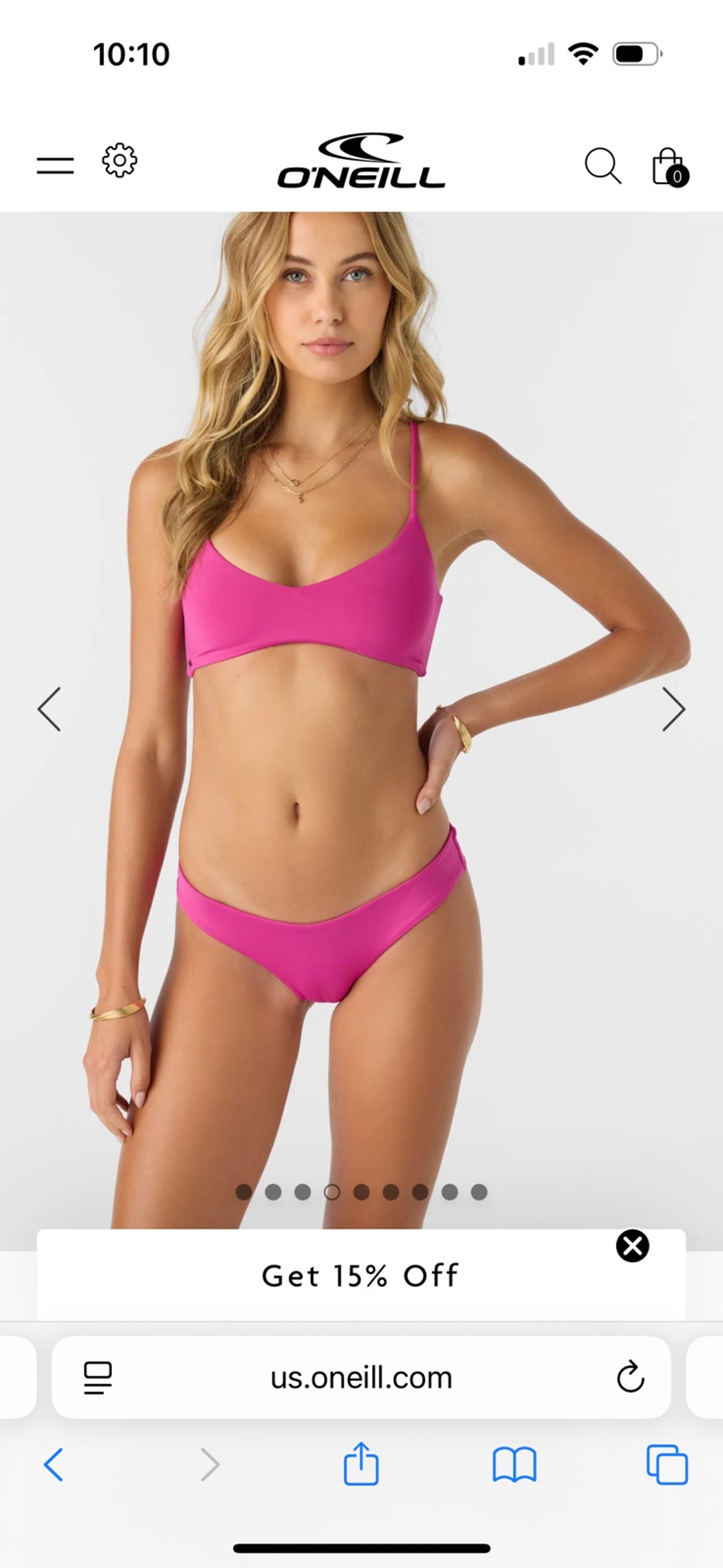 O’Neill bikini set in fuschia