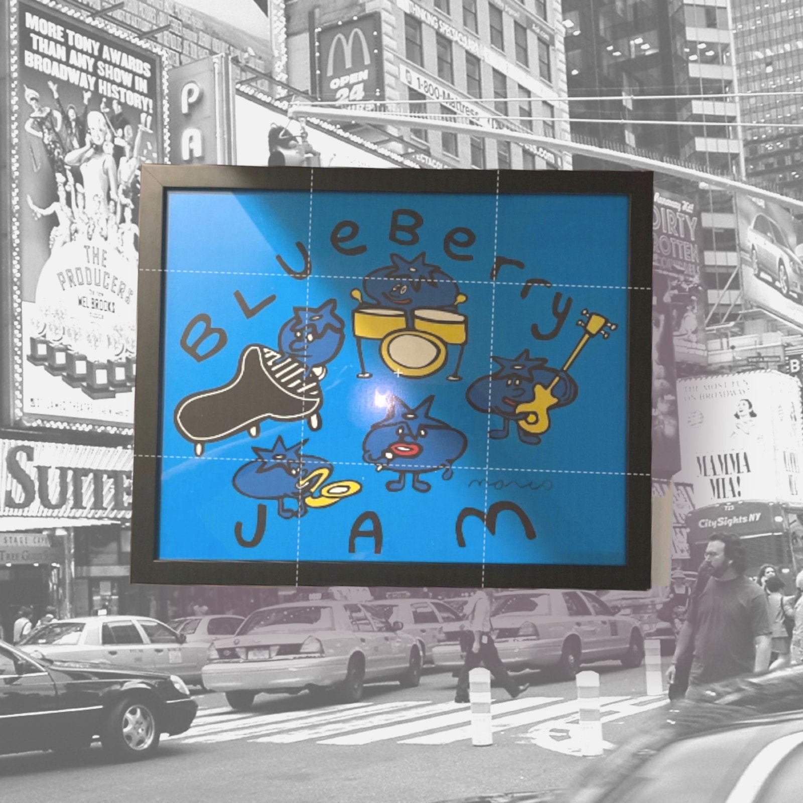 New York City Street Art Pop Art by Marco Signed 16x13 - Marcoart Print