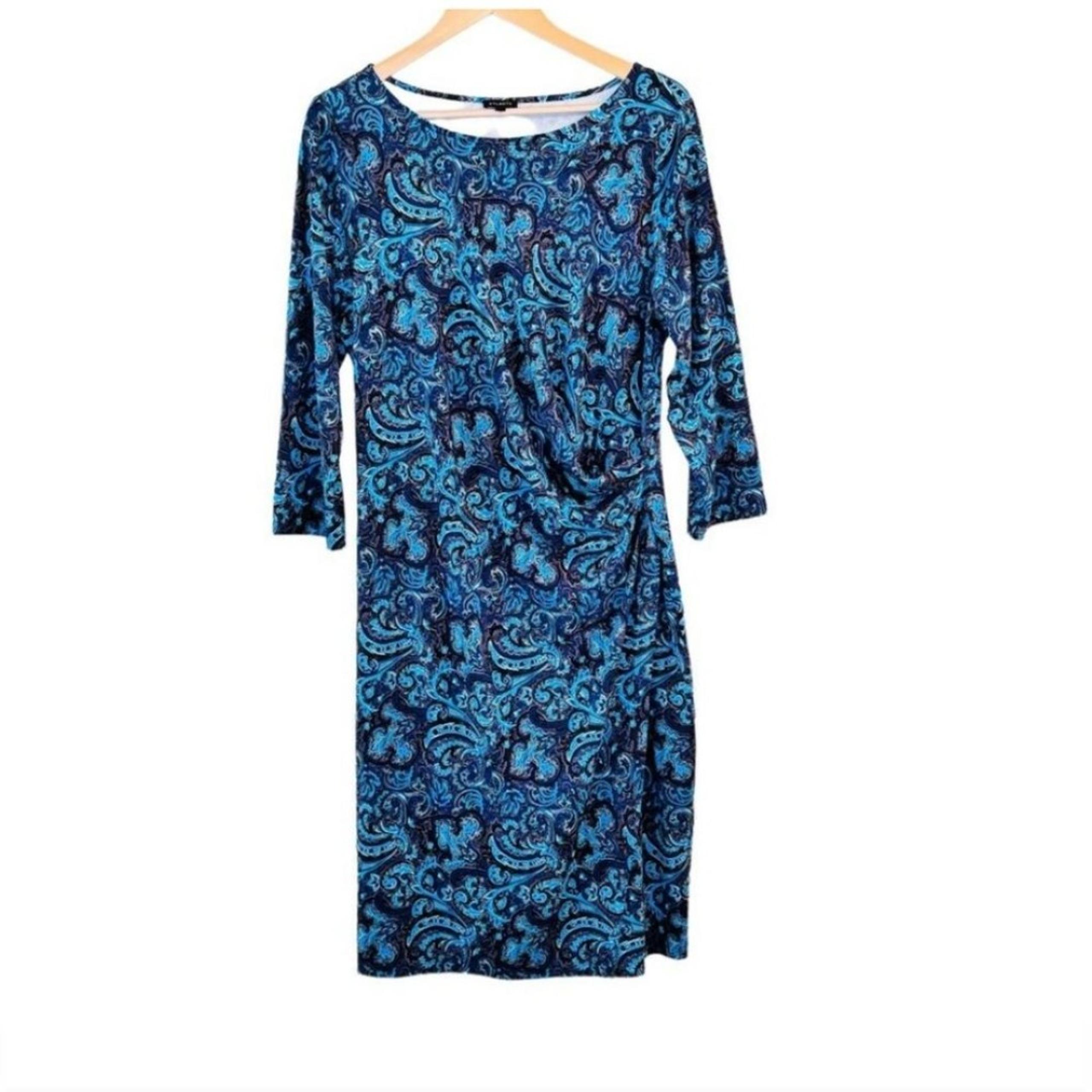 Talbots Faux Wrap Paisley Dress