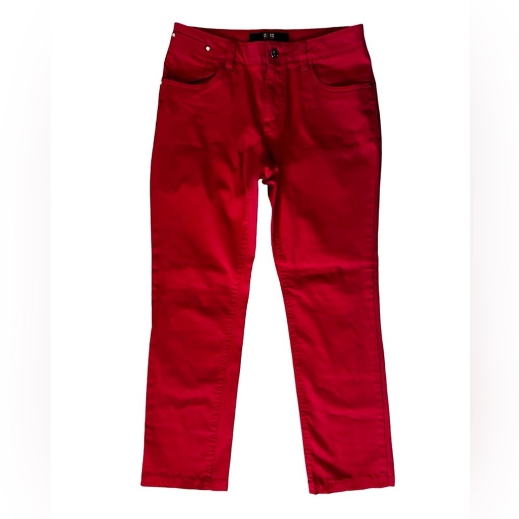 Red Cropped Ankle Jeans Soft w/Stretch Women’s Waist Size 28