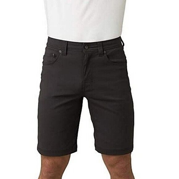 prAna Charcoal Brion Outdoor Hiking Shorts Men Waist 42 Inseam 9 Inches