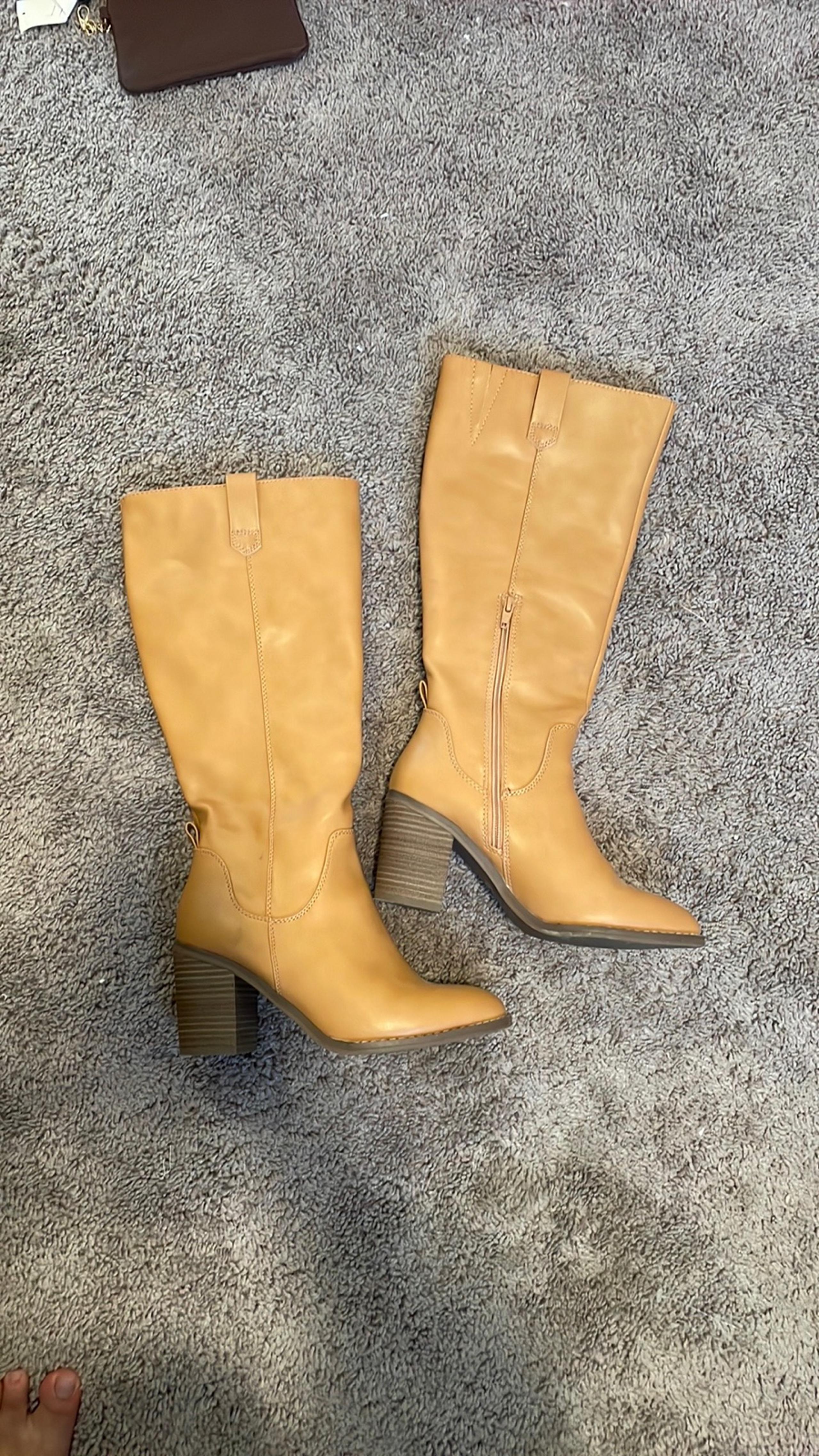 Camel Heeled Boots