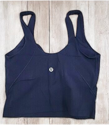 Lululemon Navy Blue Align Tank Top Size 6 EUC w/ Padding