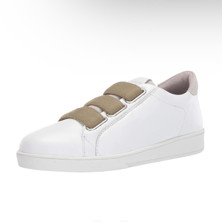 Blackstone Women’s Low Sneakers 3 Strap White Lizard Size 11