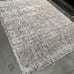 5'3 x7'6 Feet Viscose Wool Handmade Natural Dark Beige Grey Faux Silk Area Rug
